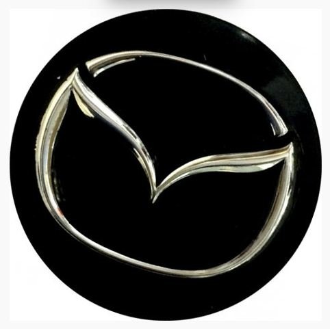 Колпачок на диски Replica  Mazda 59/55/12 черный-хром
