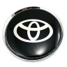заглушка диска литого Toyota (63/58/8) серебристый + черный