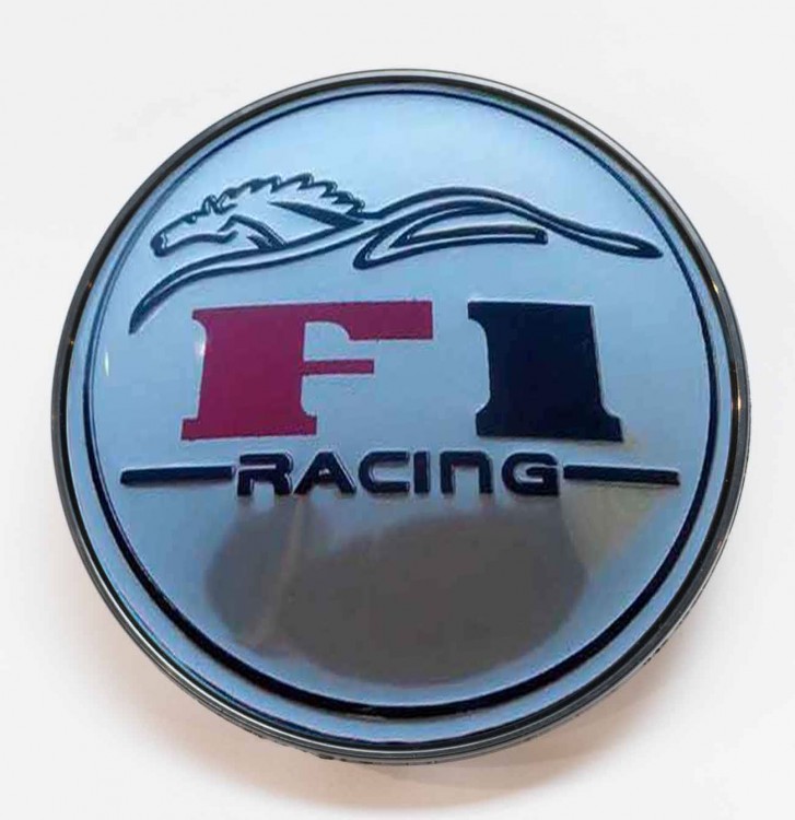Заглушка литого диска F1 Racing 68/65/12 хром