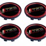 Колпачок на литые диски Toyota TRD 58/50/11 черный/красный