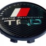 Колпачок на литые диски  Toyota TRD 58/50/11 карбон/черный