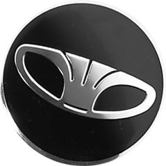 Вставка в диски КиК Рапид с логотипом Daewoo 63/55/6 черная