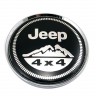 заглушка литого диска 60/56/9 с со стикером Jeep 4x4 (64/60/6)  черный