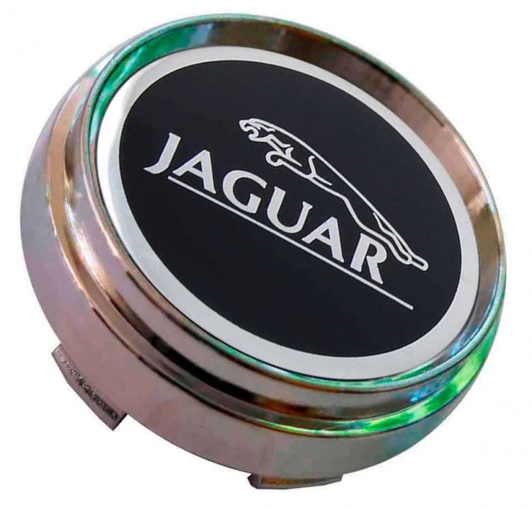 Заглушка ступицы Jaguar 66/62/9 хром черный 