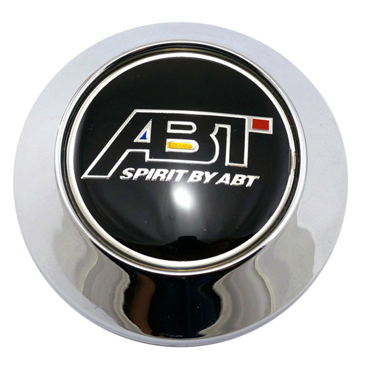 Заглушки для дисков Abt Sportsline chrome/black 65/60/6 