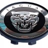 Колпачок на литые диски Jaguar 58/50/11 черный/хром