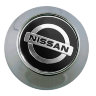 Колпачок на диски  Nissan 64/57/10 хром-черный конус