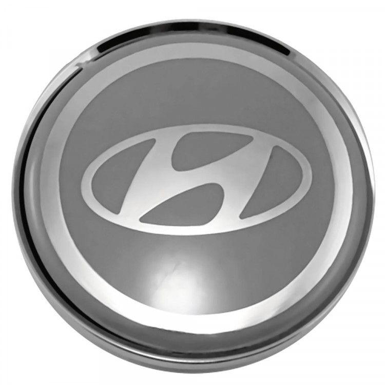 Колпачки на диски 62/56/8 со стикером Hyundai серый