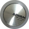 Колпачок на литые диски ADVAN Racing АЛ1851 65|60|8 конус хром-серебро