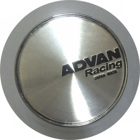 Колпачок на литые диски ADVAN Racing 65/60/7 конус хром-черный