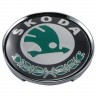 Колпачки на диски Skoda 65/60/12 зеленый и черный
