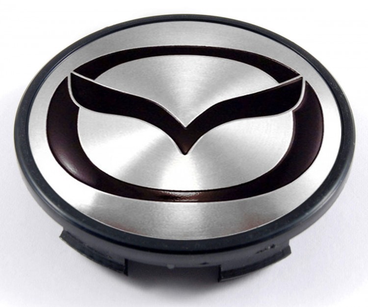 Колпачок на литые диски Mazda 65/60/10 цвет металл черный