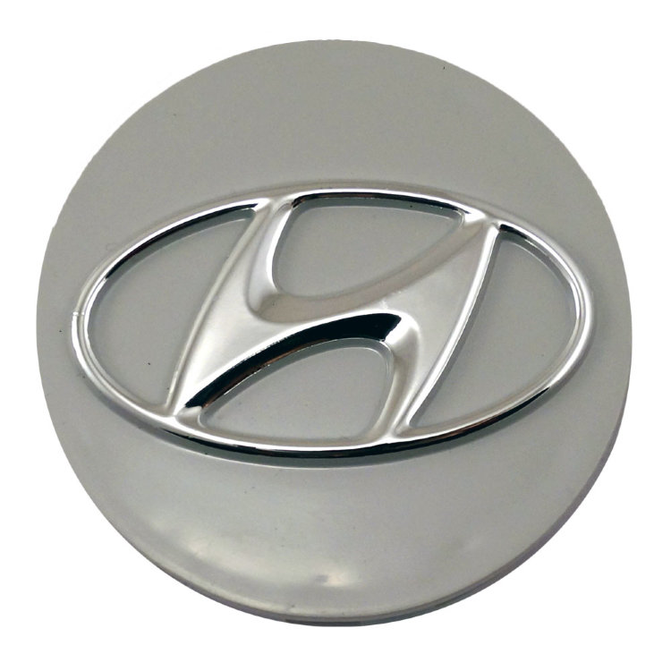 Колпачок для дисков Hyundai 60/57/10 milk/chrome  