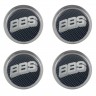 Колпачки на диски ВСМПО со стикером BBS 74/70/9 хром и карбон 