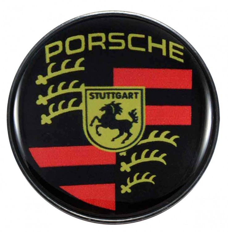 Колпачок центральный Porsche 60/55.5/8 черный 