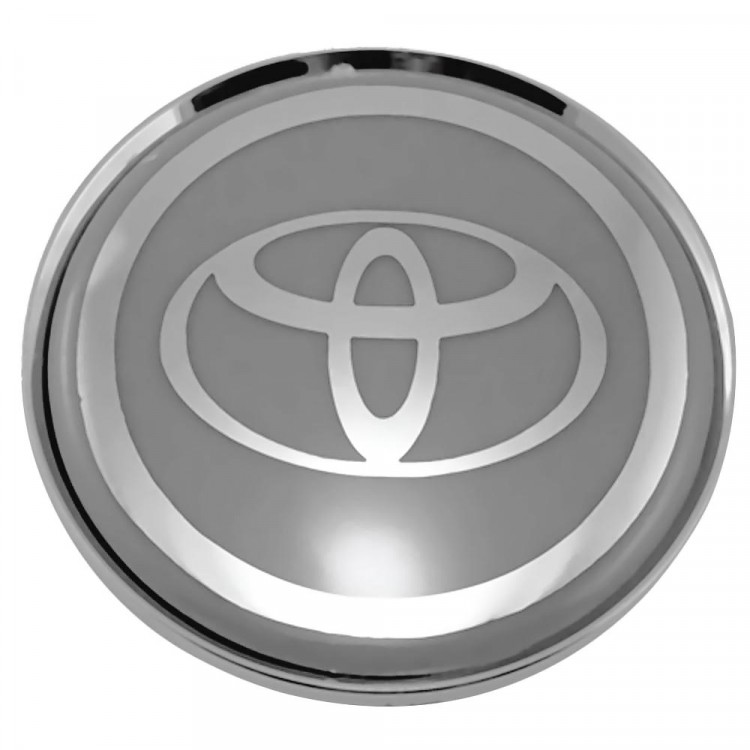 Колпачки на диски 62/56/8 со стикером Toyota серый