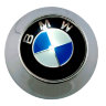 Заглушка на диски BMW 65/60/6 хром конус    