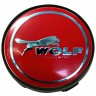 Колпачки для дисков  Ford Motorcraft WOLF60/56/9 красный
