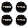 Заглушки для диска со стикером Toyota TRD (64/60/6) черный