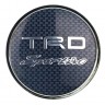 Колпачок ступицы Toyota TRD (63/59/7) карбон/синий