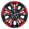 Колпаки колесные Citroen Lion Carbon Red Mix 14