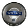 Колпачки на диски 62/56/8 со стикером Volvo хром с синим
