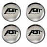 Заглушки для диска со стикером Volkswagen ABT Sportsline (64/60/6) хром 