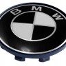 Колпачок на литые диски BMW 58/50/11 черный/хром