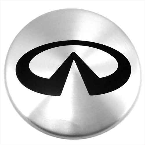 Колпачок на диски СМК 58/54/10 с логотипом Infiniti черный стикер