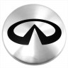 Колпачок на диски СМК 58/54/10 с логотипом Infiniti черный стикер