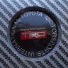 Наклейки на диски Toyota TRD red-black линза 60 мм