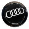 Заглушка литого диска Audi 63/56/12 black  
