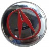 Колпачок на диски Acura 60/55/7 красный/хром 