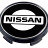Колпачок литого диска Nissan 63/56/10 черный