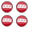 Колпачок ступицы BBS (63/59/7) хром красный 