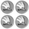 Колпачок на диски Skoda иджитсу 60/57/13 серый и хром