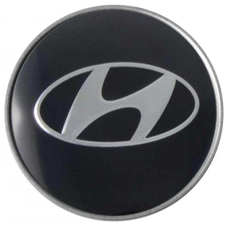 Колпачок на диски Hyundai 60/55/7 хром черный