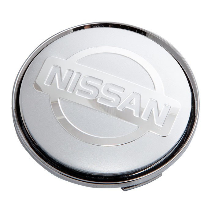 Колпачки на диски 62/56/8 со стикером Nissan хром