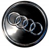 Колпачок на диски Audi 65/60/12, черный и хром