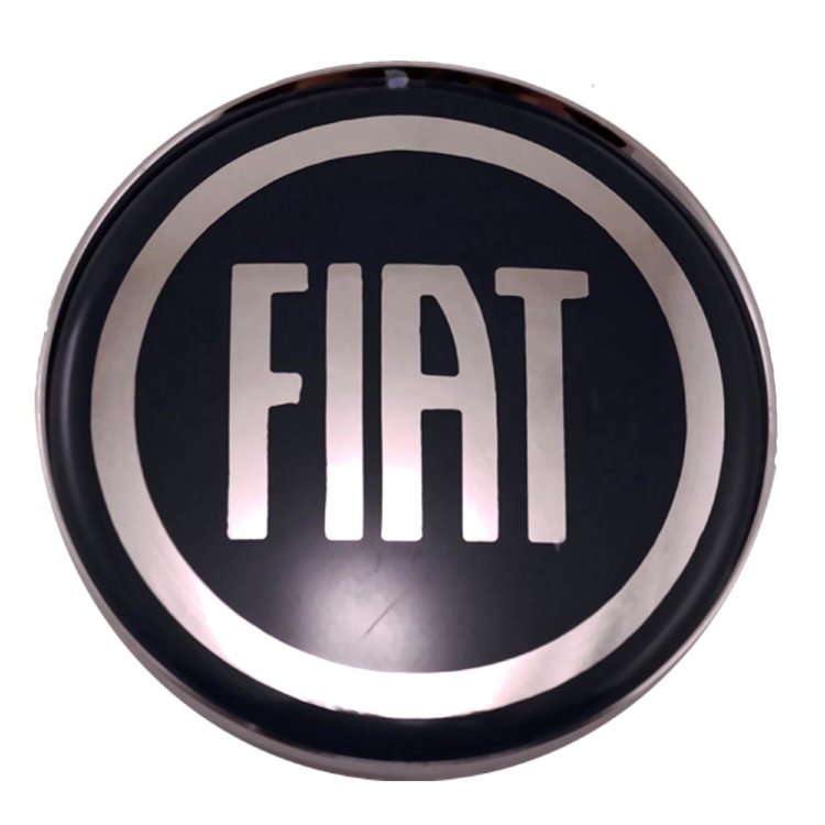 Заглушка литого диска Fiat 63/58/8 хром-черный