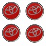 Колпачок ступицы Toyota (63/59/7) хром красный