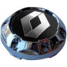 Колпачок на диски Renault 64/56/9 черный-хром конус