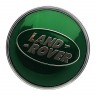 Заглушка ступицы диска Land Rover 74/69/12 зелёный хром 