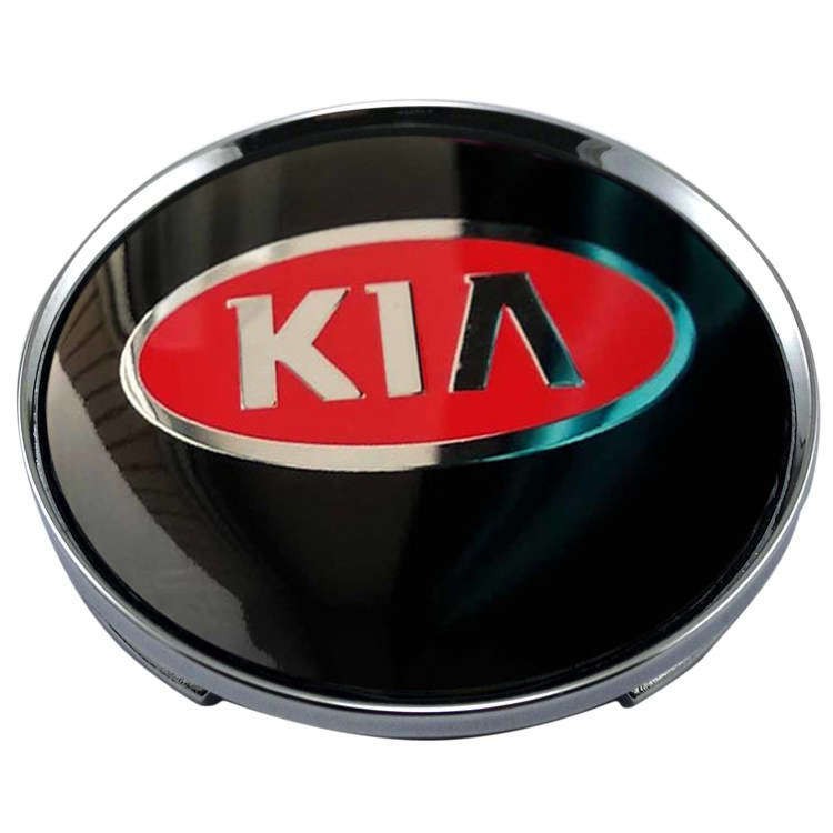Колпачок на диск KIA 59/50.5/9 красный и черный 