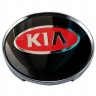 Колпачок на диск KIA 59/50.5/9 красный и черный 