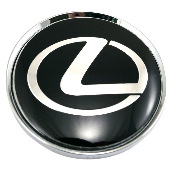 Колпачки на диски 62/56/8 со стикером Lexus черный