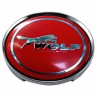 Колпачки на диски 62/56/8 со стикером Ford Wolf красный 