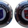 Стикеры объёмные на капот и багажник с логотипом Alpina диаметр 78 мм