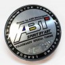 Заглушка литого диска Volkswagen ABT Sports line 67/56/16 черный с хромом 