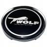 Колпачки на диски 62/56/8 со стикером Ford Wolf черный 